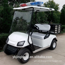 Chariot de golf de police de 2 sièges avec une boîte de chargement à l&#39;arrière du siège à vendre